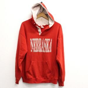Vintage University of Nebraska Huskers Hooded Sweatshirt XL
